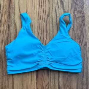 JoyLab Vibrant Blue Ruched Sports Bra